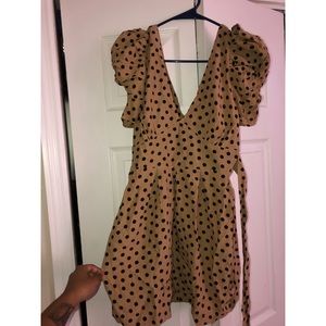 Tie Front Polka Dot Dress- Size 4